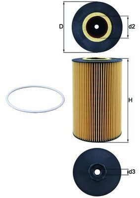 Filtro de aceite Mahle Original OX425D precio, desde 11,88 EUR